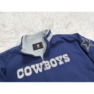 Vintage Dallas Cowboys Jacket Men XXL Pro Line Heavyweight Fleece Sherpa 2XL NFL
